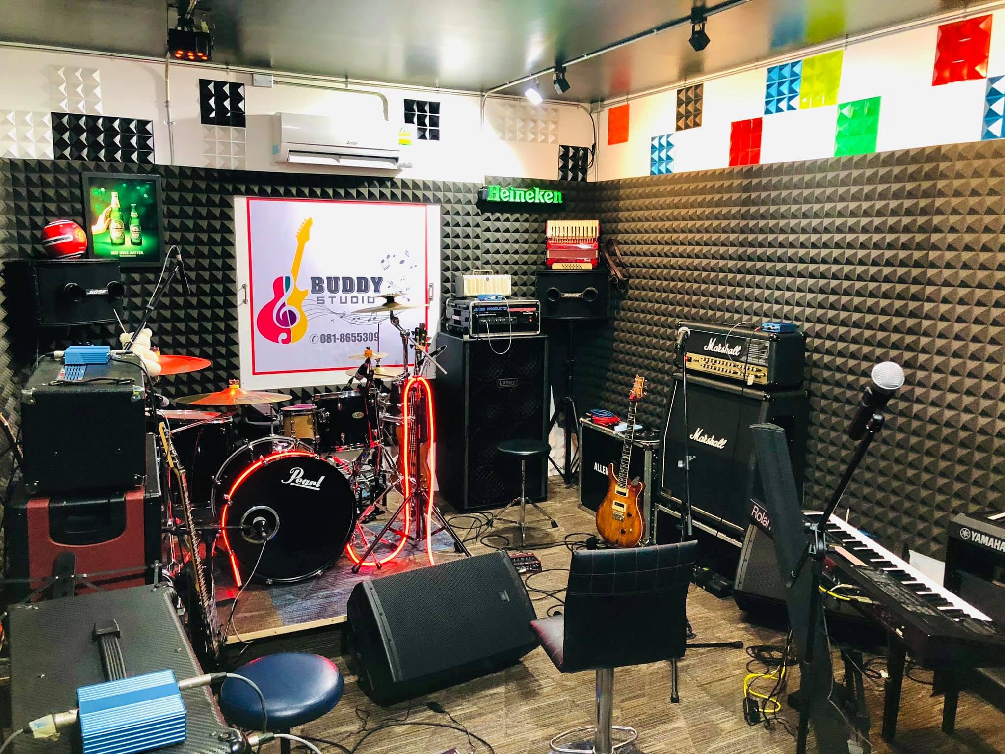ห้องซ้อมดนตรี Buddy Studio คลอง2ลำลูกกา-ฟ้าคราม